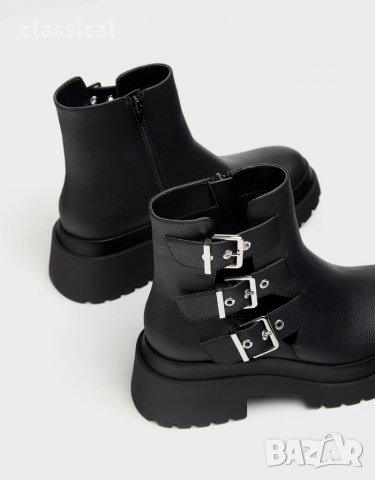 Bershka ,нови боти с катарами, снимка 3 - Дамски боти - 37629220