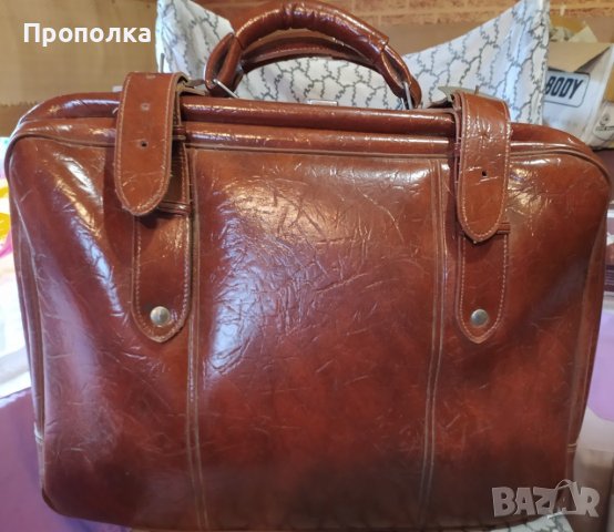 Красиви, впечатляващи, ретро куфар и пътна чанта, снимка 2 - Куфари - 42763967
