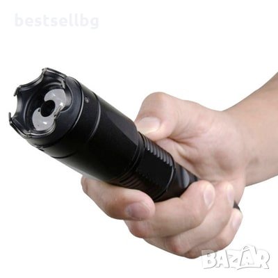 Акумулаторен ръчен лед фенер с електрошок кучета кучегон дамски защита, снимка 2 - Оборудване и аксесоари за оръжия - 29106358