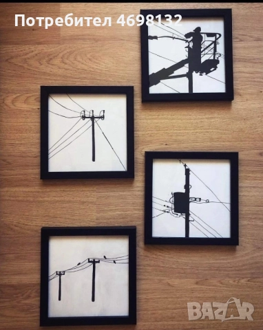 Серия от 4 картини, обединени от общ могив