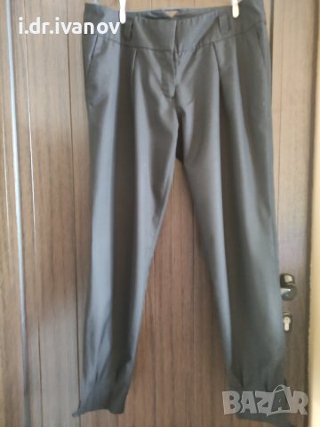Спортен черен панталон с маншет отдолу , снимка 1 - Панталони - 40543430