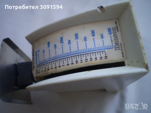 Винтидж диетична кухненска везна Hanson Hanson диетична везна Модел 160-1 500 грама САЩ, снимка 2 - Аксесоари за кухня - 49560643