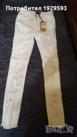 Бели дънки номер S, снимка 7 - Дънки - 29498108