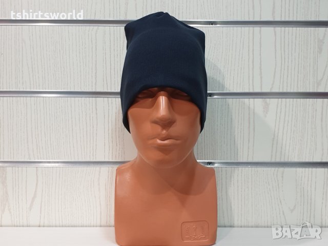 Нова зимна шапка в тъмносин цвят с индиго оттенък, снимка 3 - Шапки - 32047400