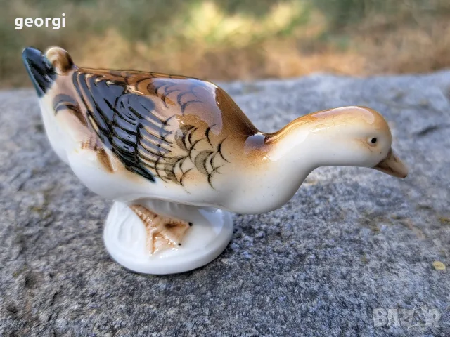 чешка порцеланова фигура на патица Royal dux Bohemia , снимка 3 - Статуетки - 55874979