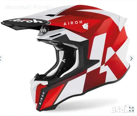 Airoh КАСКА TWIST 2.0 LIFT RED MATT каска мотор мото крос ендуро крос, снимка 4 - Аксесоари и консумативи - 49218878