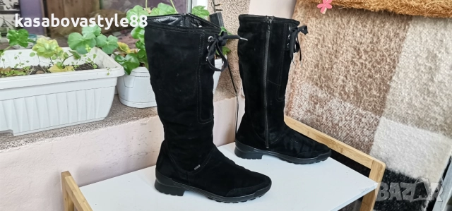 Ботуши Hogl-Gore-tex 38 н Естествен велур , снимка 4 - Дамски ботуши - 52646586