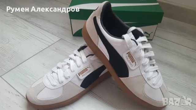 Нови мъжки кожени оригинарни маратонки PUMA PALERMO Lth EUR42 UK8, снимка 10 - Маратонки - 50025955
