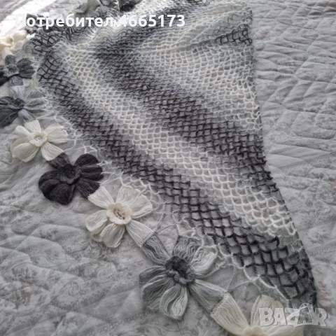 Дамски Шал меланж , снимка 5 - Шалове - 53025238