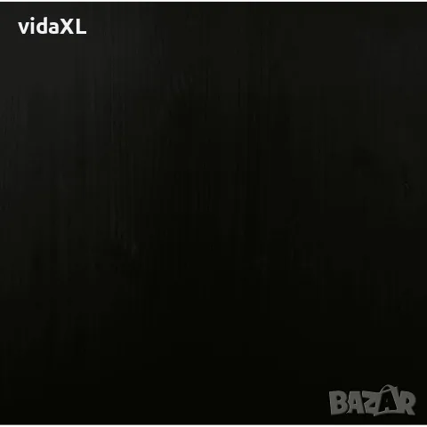 vidaXL Подвижен шкаф с чекмеджета "MOSS" Черно масивно дърво бор, снимка 9 - Шкафове - 56147542