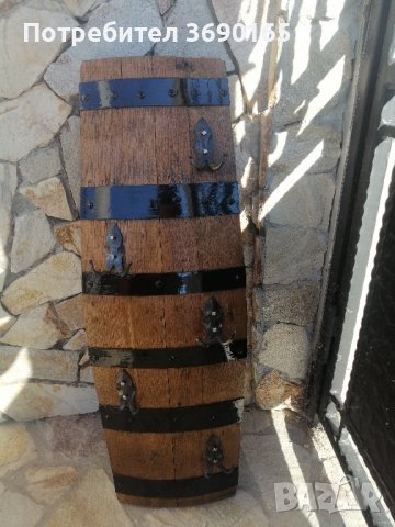 Закачалки изработени от автентични реставрирани бъчви с ръчно ковано желязо , снимка 4 - Декорация за дома - 40221046