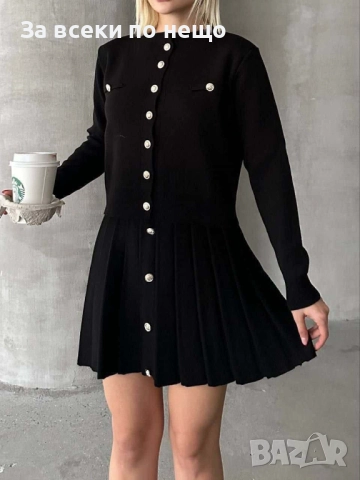 Дамски Комплект Плетиво Горнище И Пола - 2 Налични Цвята Код BS-101, снимка 8 - Комплекти - 52098157