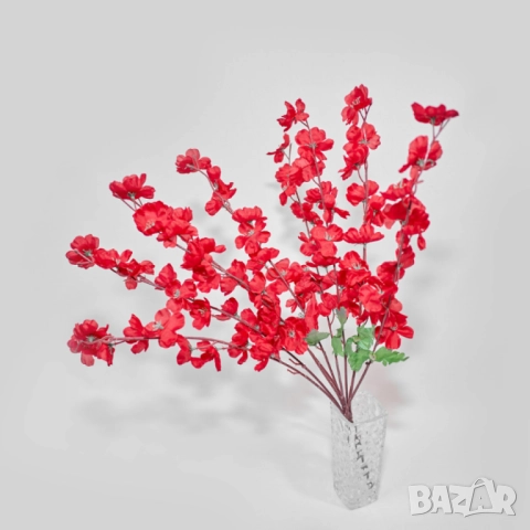 Изкуствени декоративни клонки с цветчета, снимка 6 - Други стоки за дома - 52137669