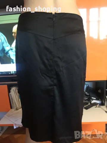 Черна копринена пола By Malene Birger , снимка 2 - Поли - 48026980