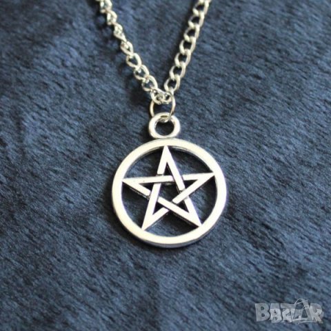 Колие с пентаграм за защита и енергийно усилване! - М, снимка 2 - Колиета, медальони, синджири - 31864516