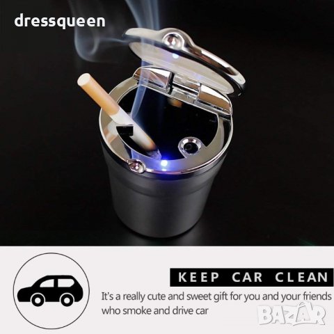 2004 пепелник за кола с LED осветление 2 в 1, снимка 9 - Аксесоари и консумативи - 37292949