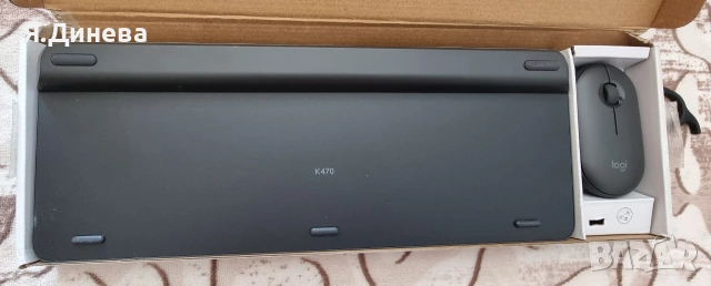 Безжична клавиатура с мишка Logitech , снимка 3 - Клавиатури и мишки - 54168719