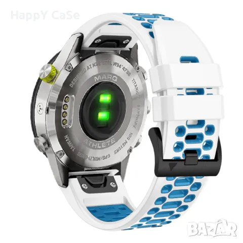 AERO QUICKFIT Силиконова каишка за Garmin Fenix/Instinct/Epix/Quatix/MARQ/Forerunner, снимка 2 - Каишки за часовници - 50074235