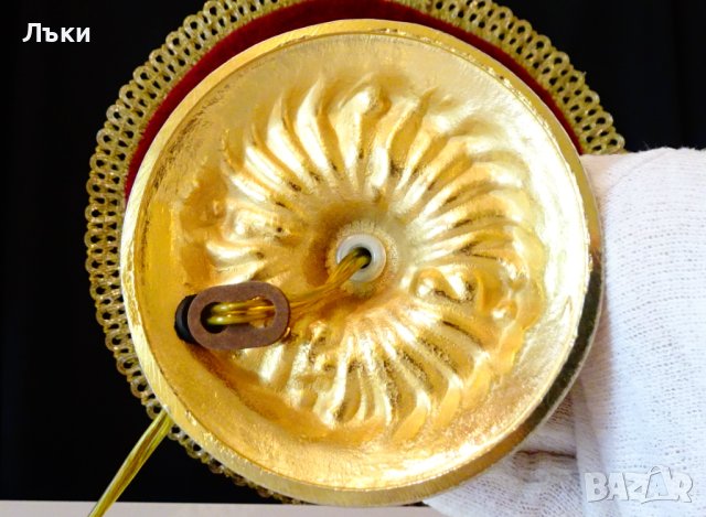 Бронзова лампа,настолна лампа,нощна лампа., снимка 4 - Настолни лампи - 42505322