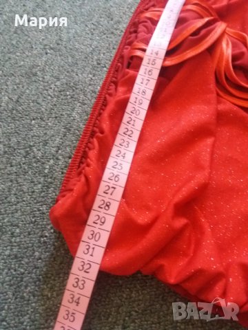 Червена рокля S - 13 ЛВ, снимка 6 - Рокли - 33753733