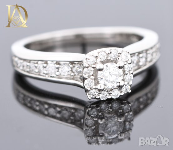  Нов Златен Пръстен с 0.62кт Естествени Диаманти, снимка 4 - Пръстени - 42863401