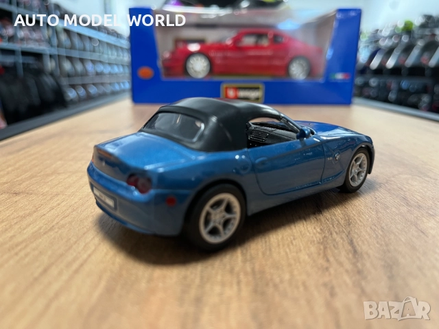Колекционерски модел метална количка WELLY BMW Z4 CABRIO 1:43, снимка 2 - Колекции - 51790086