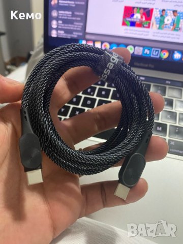 Кабел USB Type C към USB C 60W PD за бързо зареждане, снимка 14 - USB кабели - 31010268