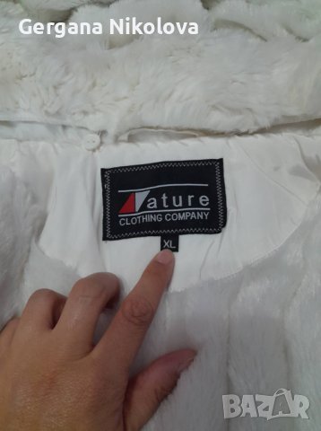 Дамско бяло яке с пух, снимка 11 - Якета - 38601547