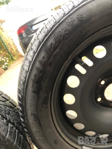 4 броя джанти със зимни гуми 255/55R17 7jx17 5x115, снимка 6 - Гуми и джанти - 52459537