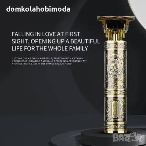 Професионален Професионален тример Kemei, USB-презареждаща батерия, С барбар,, снимка 3 - Електрически самобръсначки - 48062298