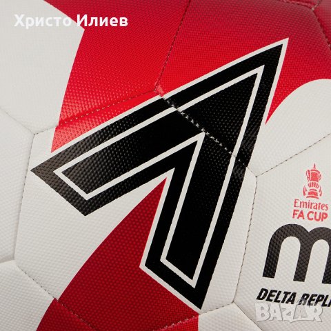 Футболна Tопка Mitre Delta номер 5 официалната футболна реплика на FA Cup, снимка 4 - Футбол - 39323102