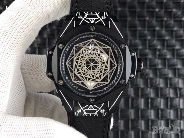 Мъжки часовник Hublot Big Bang Sang Bleu Black с автоматичен механизъм