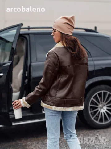 NORFDIMA Дамско кожено яке (кожух), 4цвята , снимка 17 - Якета - 47579984