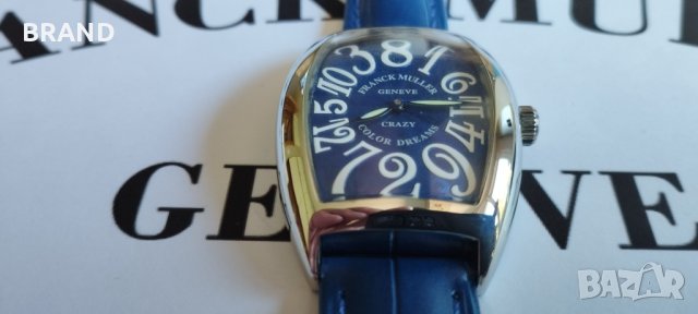 Дамски Franck Muller color dreams crazy hours BLUE механичен клас 5А+, снимка 2 - Дамски - 36790261