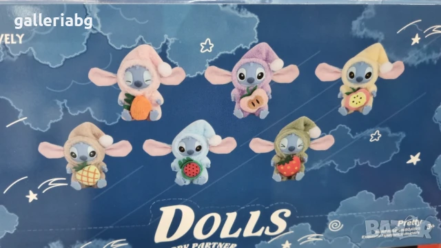 Stitch фигурки с плодови костюмчета – 6 модела, снимка 2 - Фигурки - 51339435