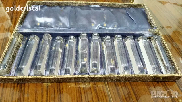 стари кристални поставки за прибори за хранене , снимка 10 - Антикварни и старинни предмети - 50147746