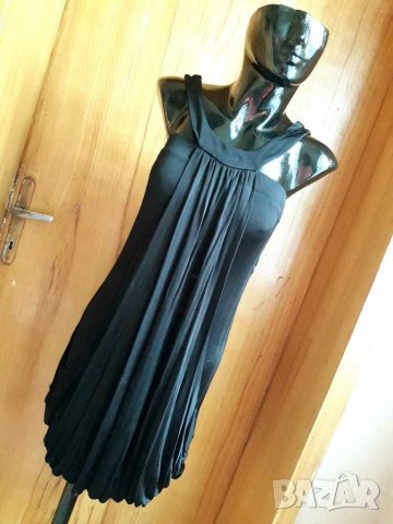 Черна туника полиестер тип балон М/Л, снимка 1