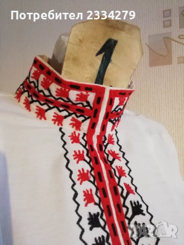 Стари фолклорни ризи бродирани, допълнение към носия. , снимка 3 - Антикварни и старинни предмети - 52793625