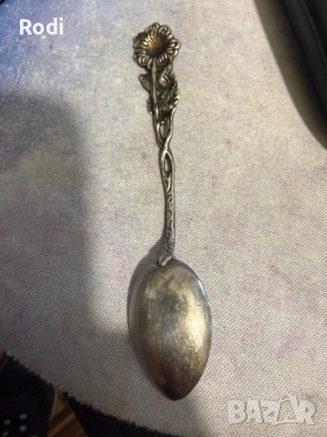 сребърна лъжичка, снимка 2 - Антикварни и старинни предмети - 54126075