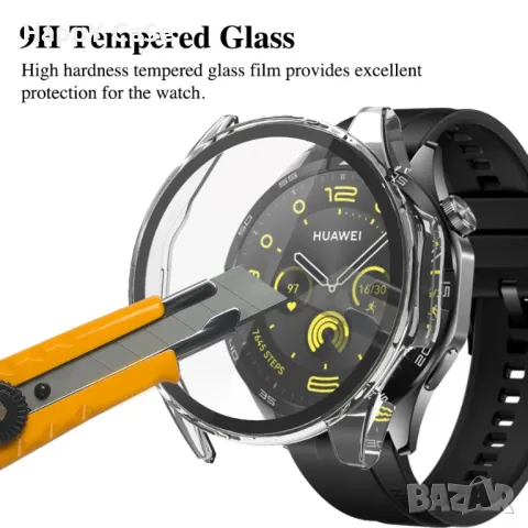 Huawei Watch GT4 / Watch 4 / Твърд удароустойчив кейс с протектор, снимка 5 - Смарт гривни - 41734534