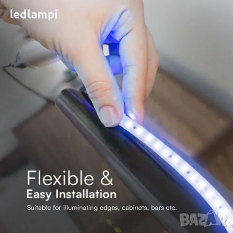 LED лента 2835 220V IP65 120LED Синя Светлина 50m/ролка, снимка 5 - Лед осветление - 48282971