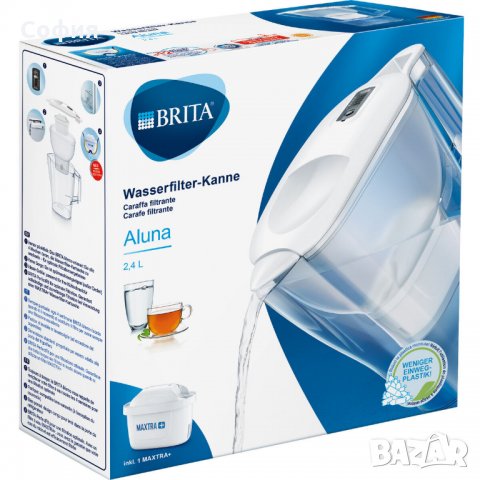Кана за филтриране на вода NEW BRITA Aluna Cool MAXTRA+, 2.4L, Бял