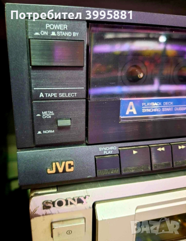 JVC TD-W10 stereo double cassette deck, снимка 10 - Декове - 44748636