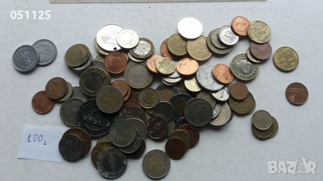 лот от 100 броя чуждестранни монети , снимка 7 - Нумизматика и бонистика - 52922700