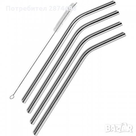 3000 Стоманени сламки в комплект от 4 или 12 броя, снимка 7 - Други стоки за дома - 35356995