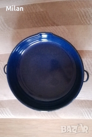 Тава емайлирана 40 cm. с дръжки и чучур за изливане, снимка 8 - Съдове за готвене - 52525976
