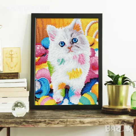 Diamond Dotz Диамантен гоблен Kitty 10614 диаманта SD4409, снимка 4 - Игри и пъзели - 48993418