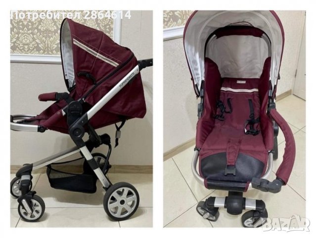 Детска количка + кошче + столче Foppapedretti Tres 3 в 1, снимка 3 - Детски колички - 39315809