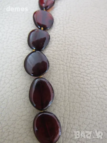 Дамско колие-кръг от първокласен балтийски кехлибар, снимка 4 - Колиета, медальони, синджири - 49626003