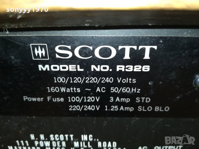 SCOTT RECEIVER USA 1612211335, снимка 6 - Ресийвъри, усилватели, смесителни пултове - 35159705